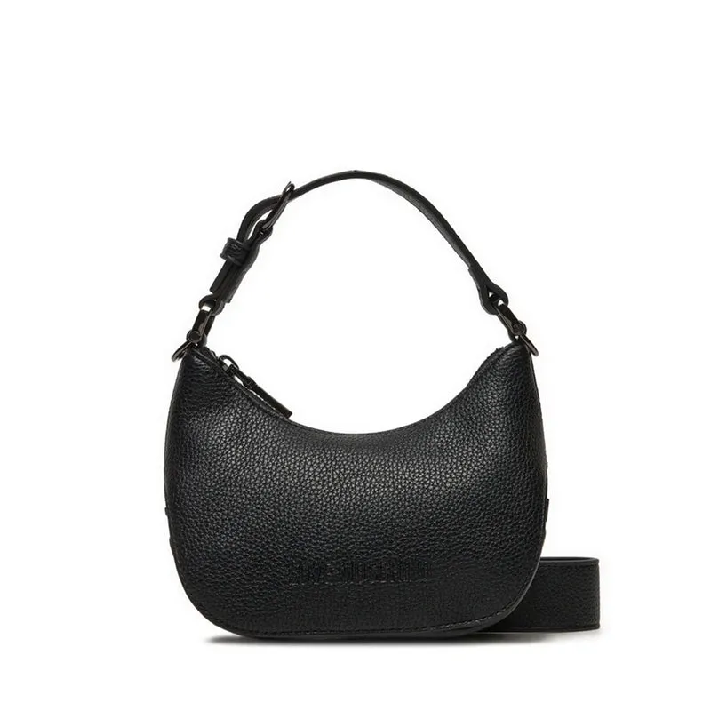 Hobo Bag Small LOVE MOSCHINO linea Giant Logo colore Nero con Logo Canna di Fucile