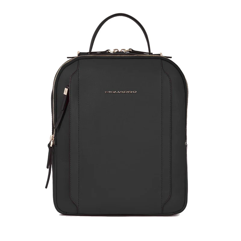 Zaino Donna Porta iPad®Pro 12,9 PIQUADRO linea Circle in Pelle Nera- CA5566W92