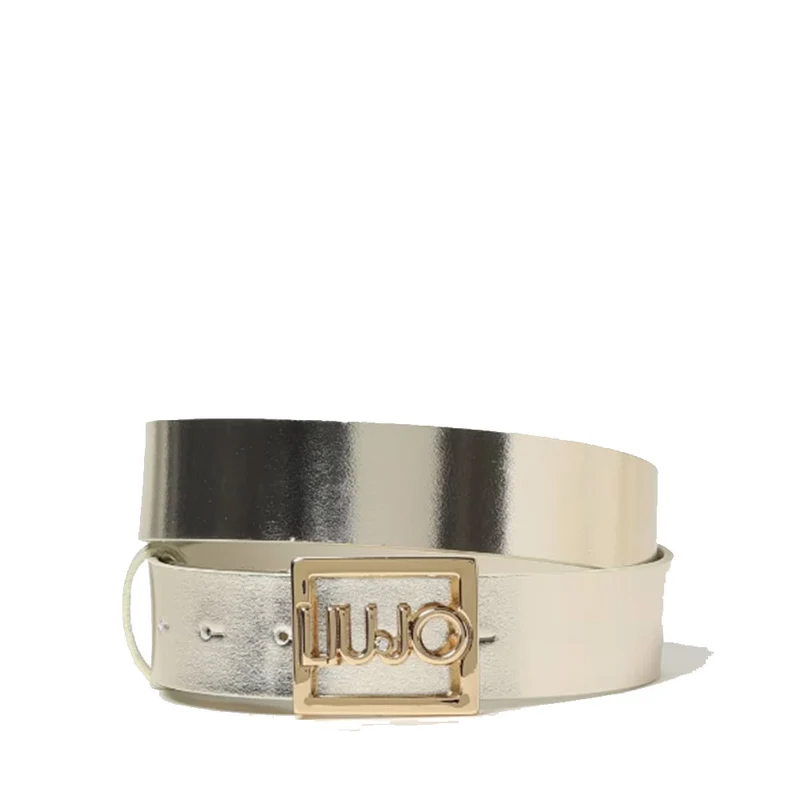Cintura Donna h 3.5 cm LIU JO in Pelle Gold