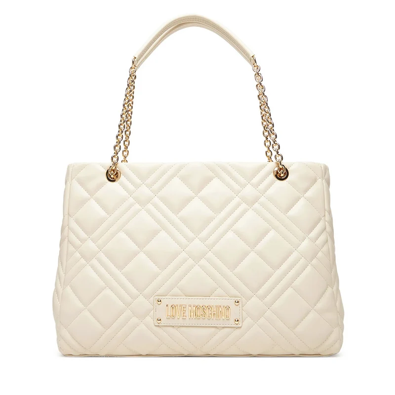 Shopping Bag Trapuntata LOVE MOSCHINO linea Quilted colore Avorio