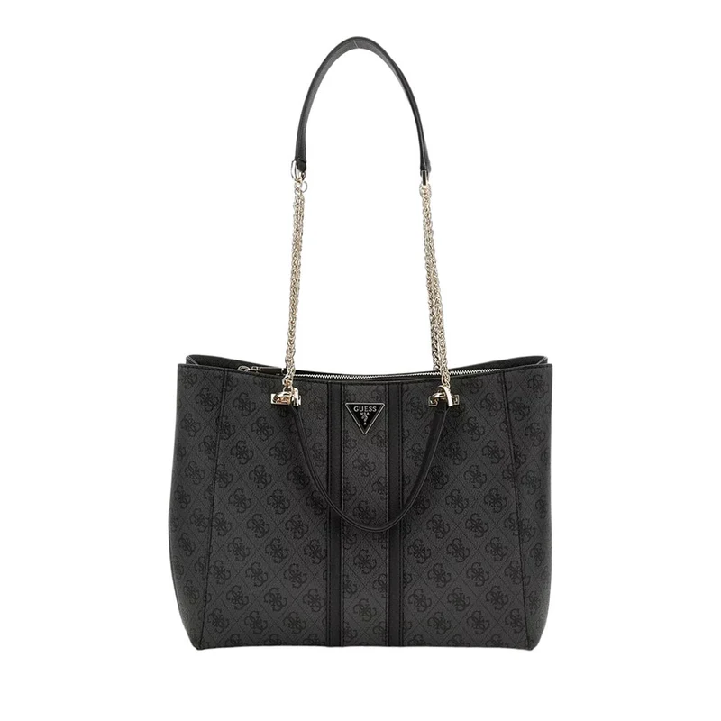 Borsa Donna Shopper a Spalla GUESS Linea Noreen Colore Coal Logo