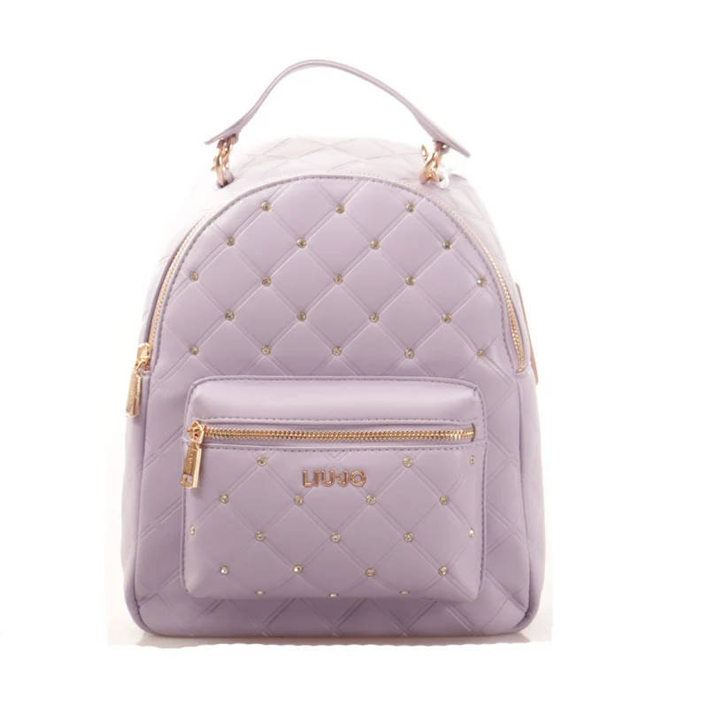 Zaino Donna LIU JO Trapuntato con Strass color Glicine