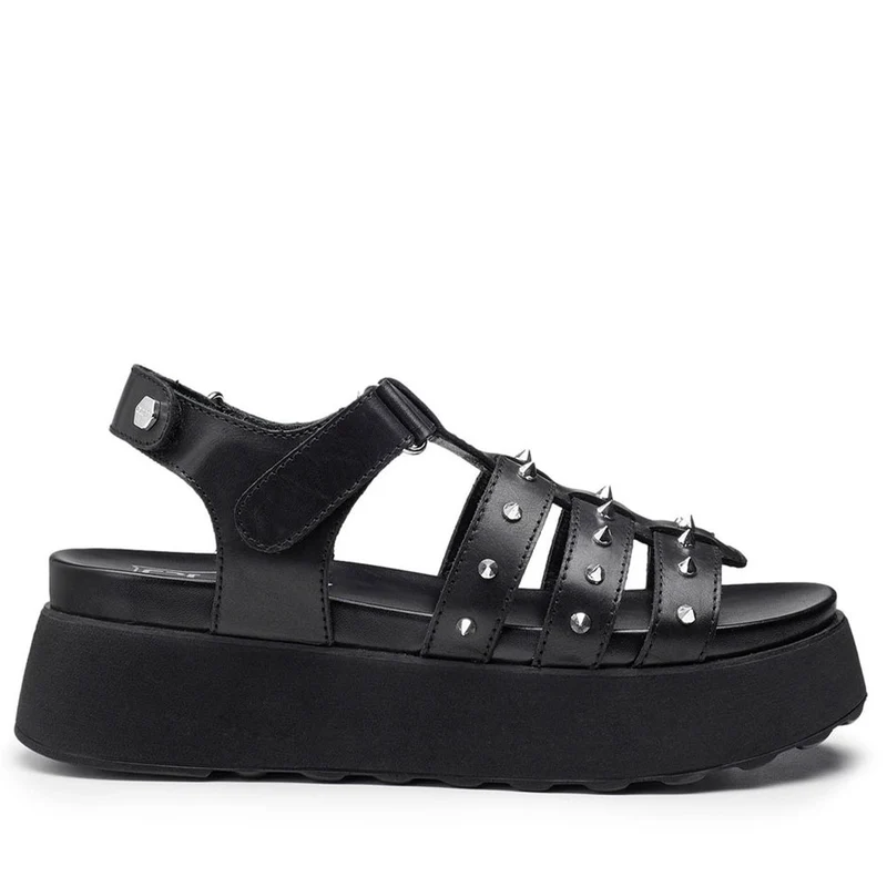 Sandali CULT Janis 3861 in Pelle Black con Borchie
