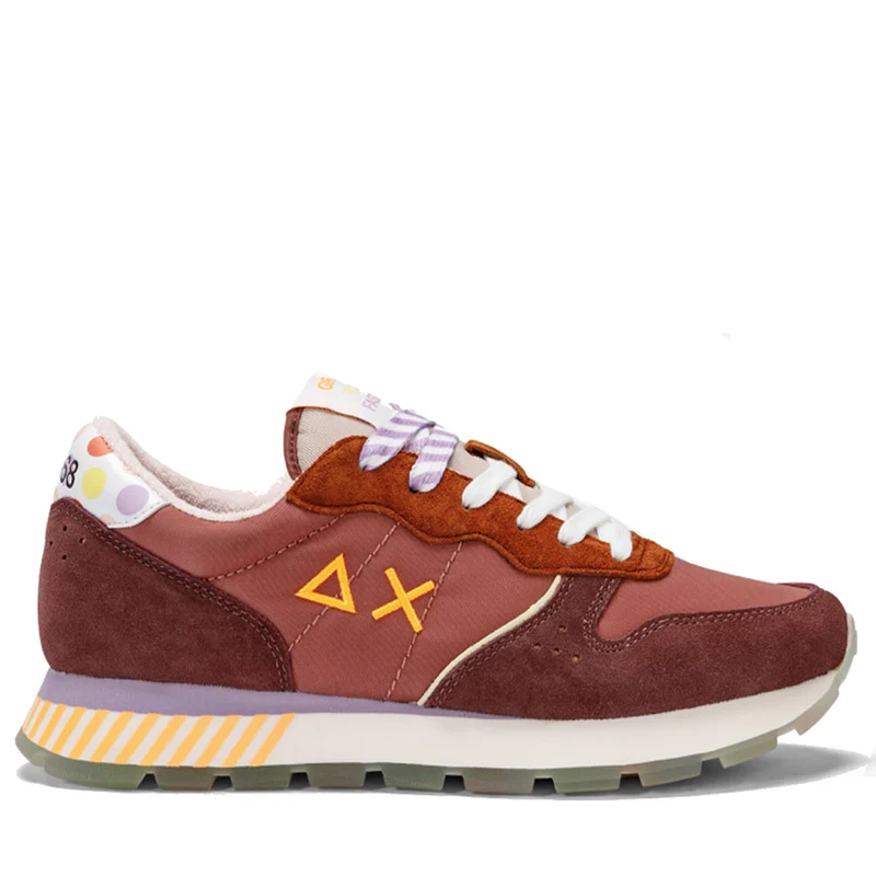 Scarpe Donna Sun68 Sneakers Ally Candy Cane Colore Cacao - Z34205