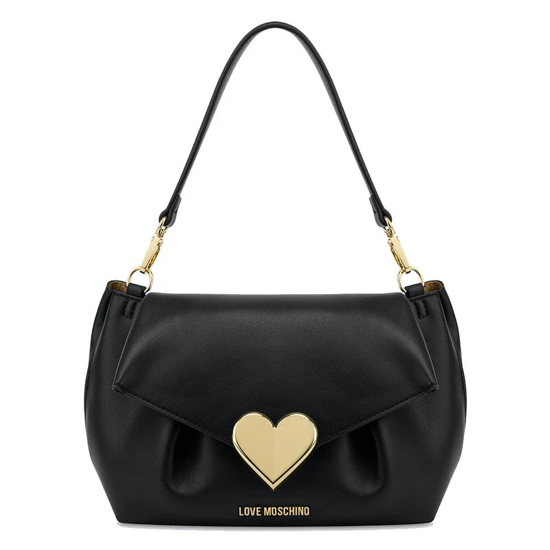 Borsa Donna a Spalla LOVE MOSCHINO linea Gracious Eco-Friendly Nera