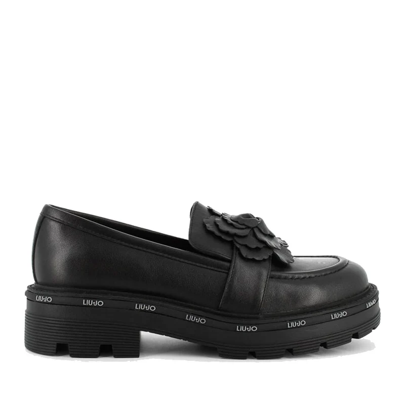 Scarpe Donna LIU JO Taylor 635 Mocassino Platform in Pelle Nera