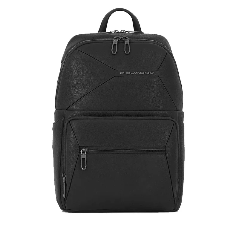 Zaino Uomo PIQUADRO porta Pc 14" in Pelle Colore Nero Linea Rhino - CA6249W118