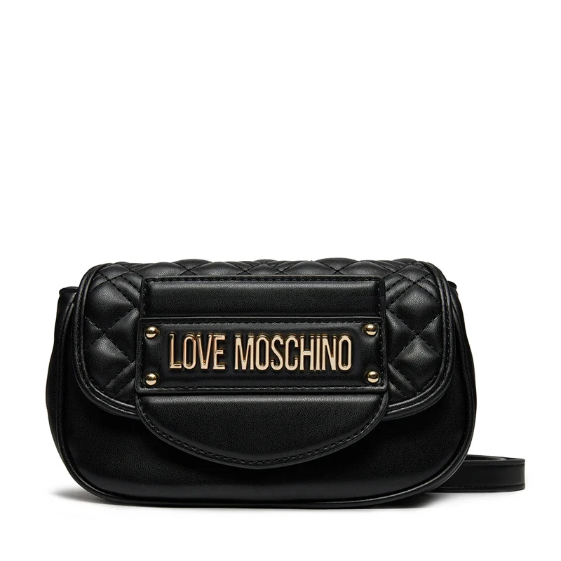 Borsa a Tracolla LOVE MOSCHINO linea Quilted Tab Nero