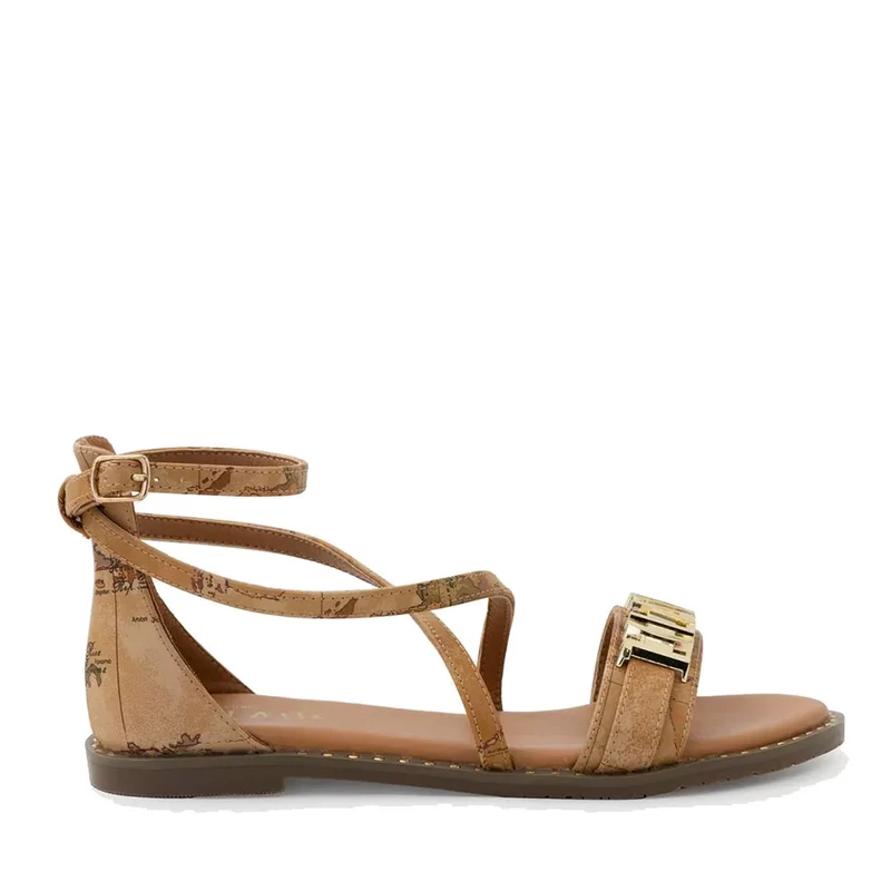 Scarpe Donna 1A Classe Alviero Martini Sandali con Maxi Logo stampa Geo Classic 0761