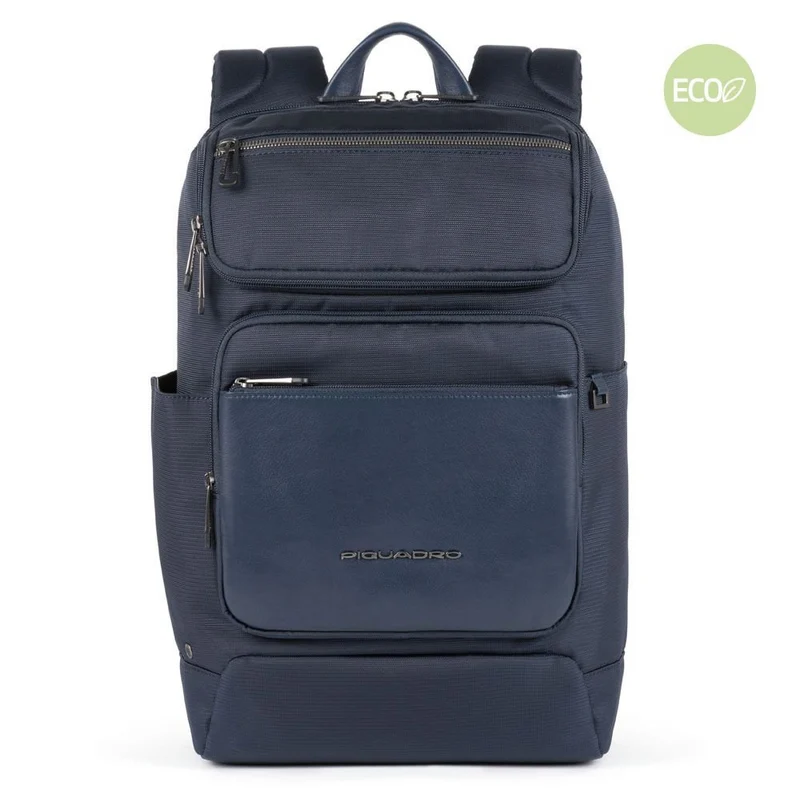 Zaino PIQUADRO Porta Pc 14" Collezione Macbeth Pelle e Tessuto CA5316S115 Blu