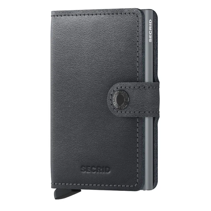 Porta Carte con Clip SECRID linea Original in Pelle Grey con RFID