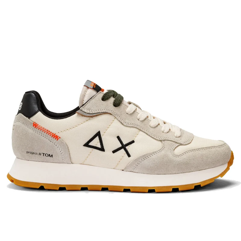 Scarpe Uomo Sun68 Sneakers Uncle Tom Bianco Panna - Z43103