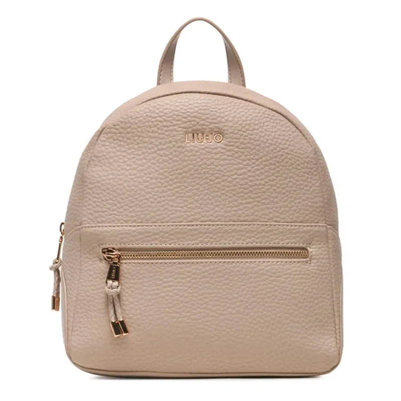 Zaino Donna LIU JO Better Ecosostenibile Effetto Bottalato Taupe AF3161