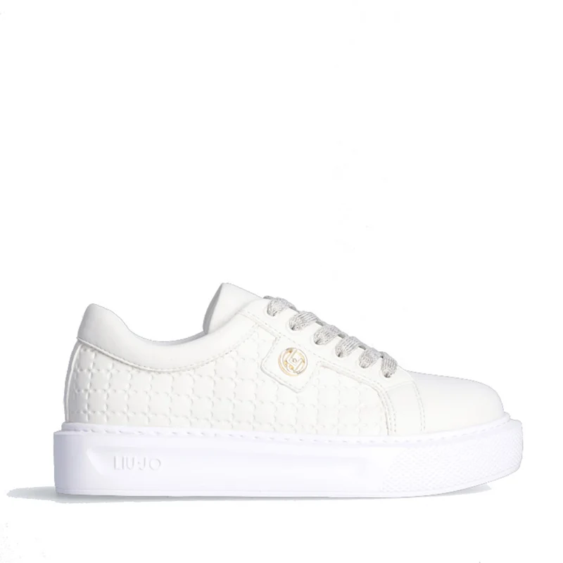Scarpe LIU JO Sneakers Kylie 515 con Dettagli Geometrici colore Bianco