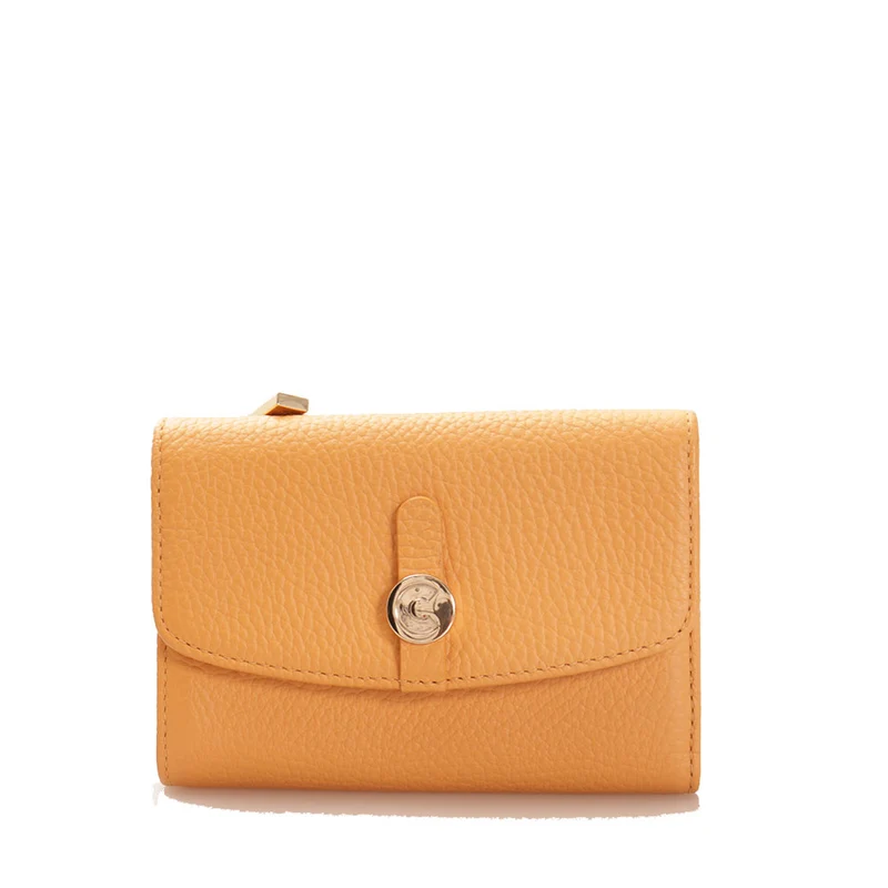 Portafoglio Piccolo COCCINELLE in Pelle Martellata Linea Dora colore Apricot