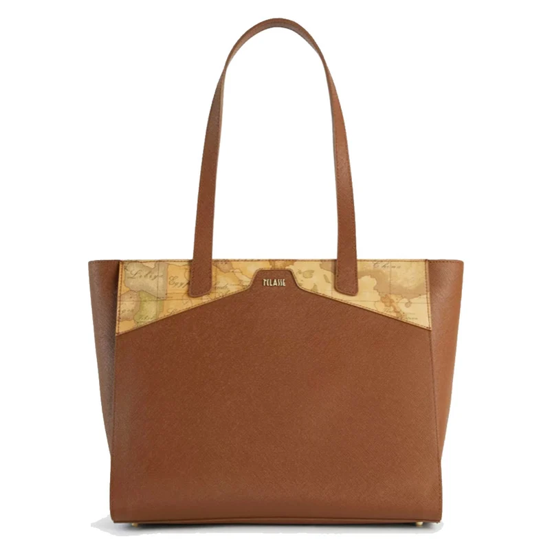 Borsa Donna Shopping Grande 1A Classe Alviero Martini linea Glam City color Castagna GV69