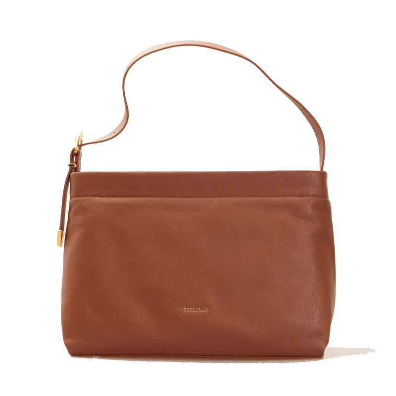 Borsa Donna a Spalla COCCINELLE in Pelle Linea Gleen colore Brule