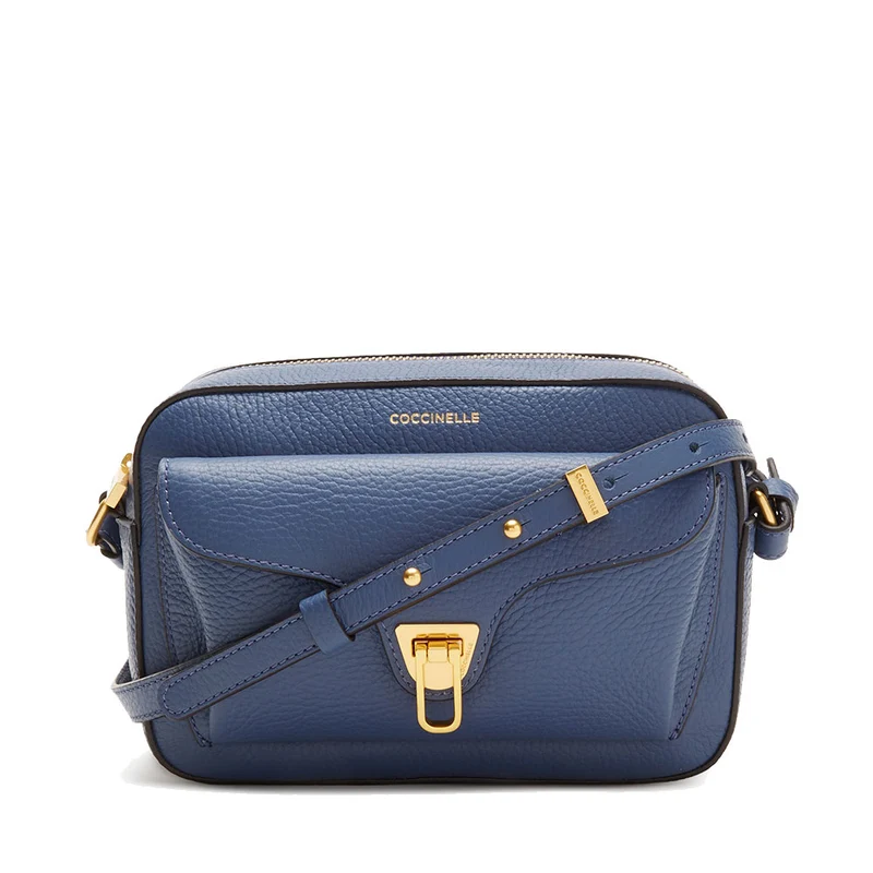 Borsa Donna a Tracolla COCCINELLE in Pelle Mirtillo linea Beat Soft Misura Media