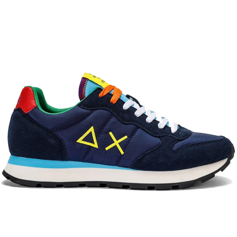 Scarpe Uomo Sun68 Sneakers Tom For Peace Colore Navy Blue