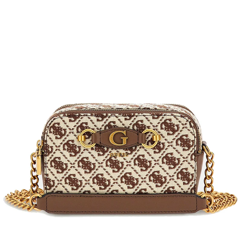 Borsa Donna a Tracolla GUESS linea Izzy colore Brown Logo