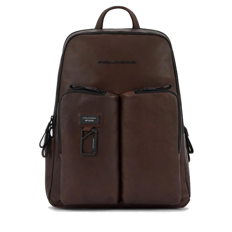 Zaino PIQUADRO Porta Pc 14" e Tablet in Pelle Testa Moro Linea Harper- CA3869AP