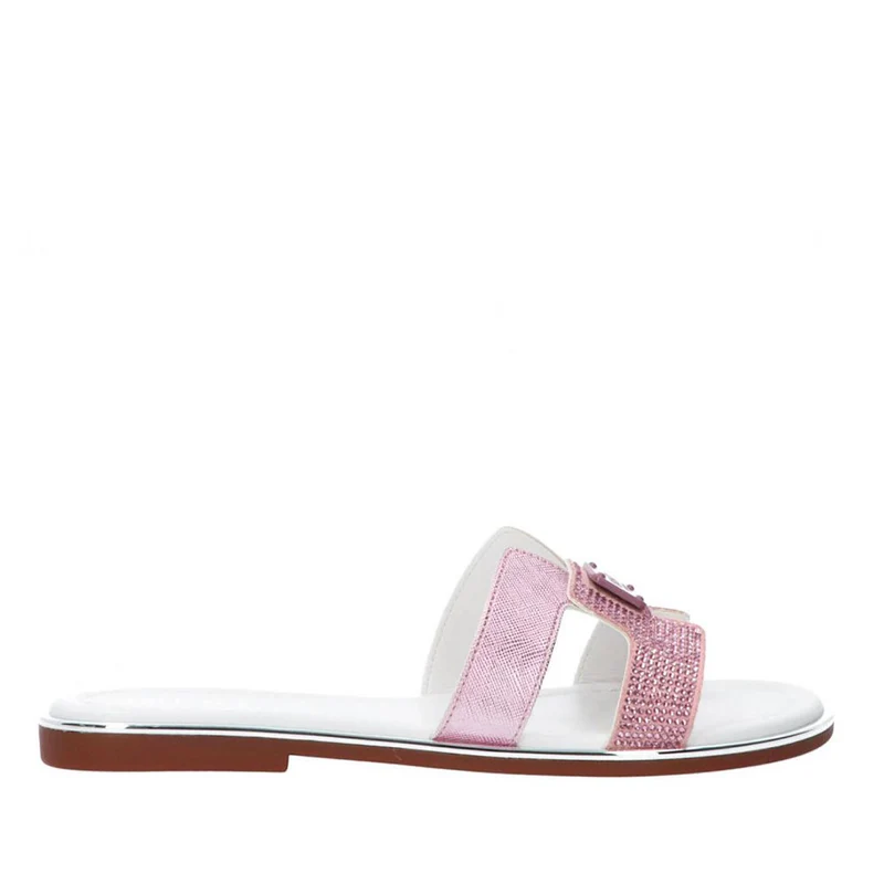 Ciabatta Flat Donna LIU JO Sally 511 con Strass colore Rosa