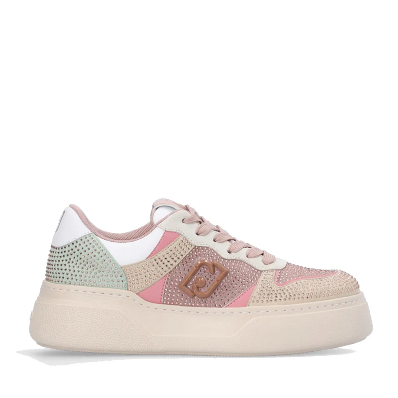 Scarpe Donna LIU JO Sneakers Multicolor Tami 02 con Strass All Over