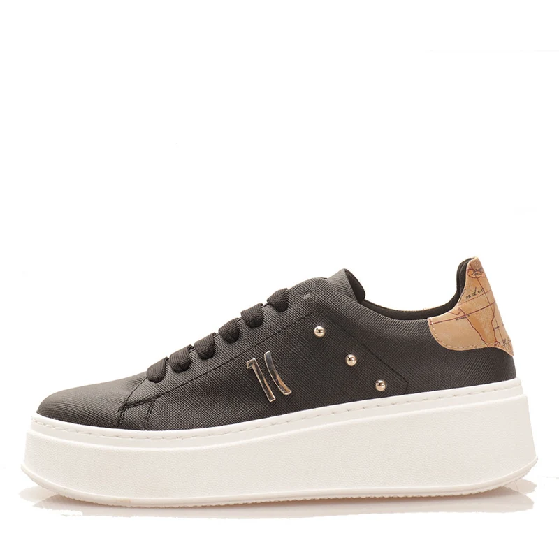 Scarpe Donna 1A Classe Alviero Martini Sneakers Nere linea Festive City 0441