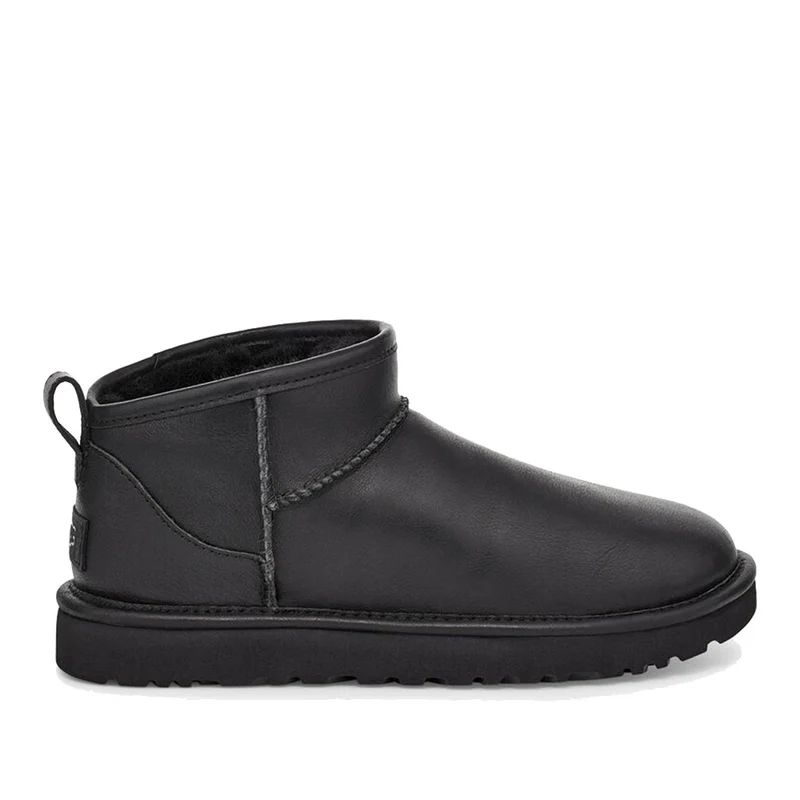 Stivaletti Donna UGG Classic Ultra Mini in Pelle colore Nero