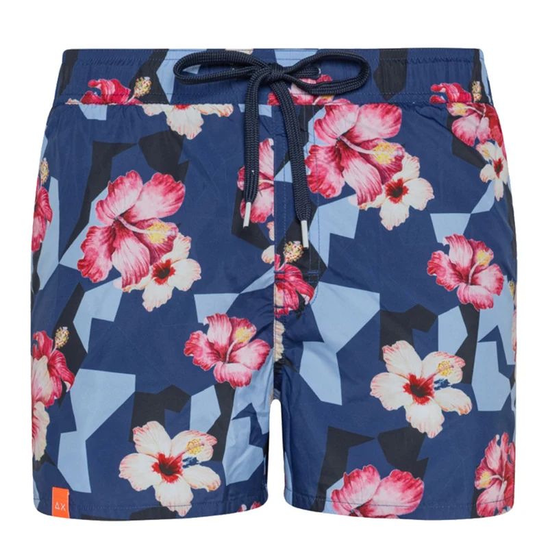 Costume Uomo SUN68 linea Micro Paint stampa Camouflage con Fiori