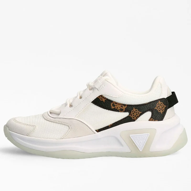 Sneakers Donna GUESS Colore White Brown Linea Jamming