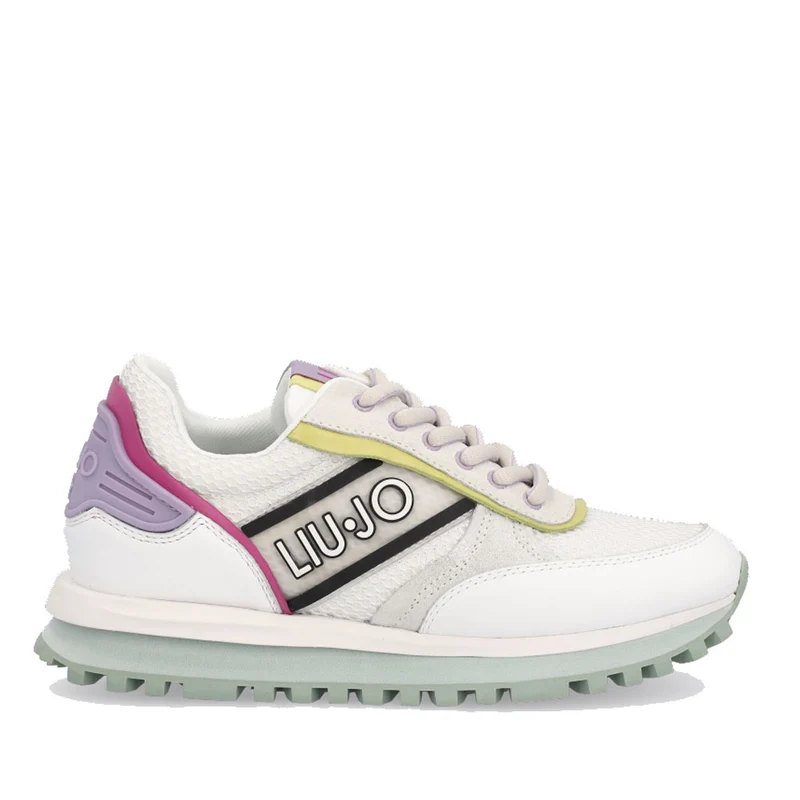 Scarpe Donna LIU JO Sneakers in Mesh e Lurex® colore Bianco