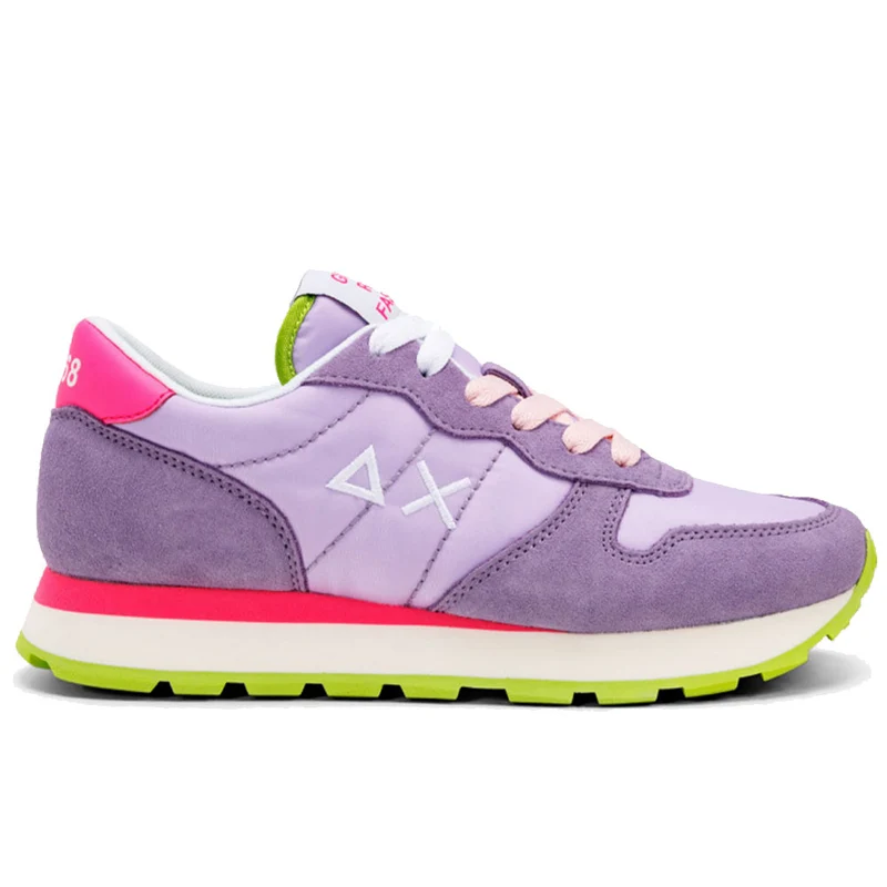 Scarpe Donna Sun68 Sneakers Ally Solid Nylon Colore Lilla - Z32201