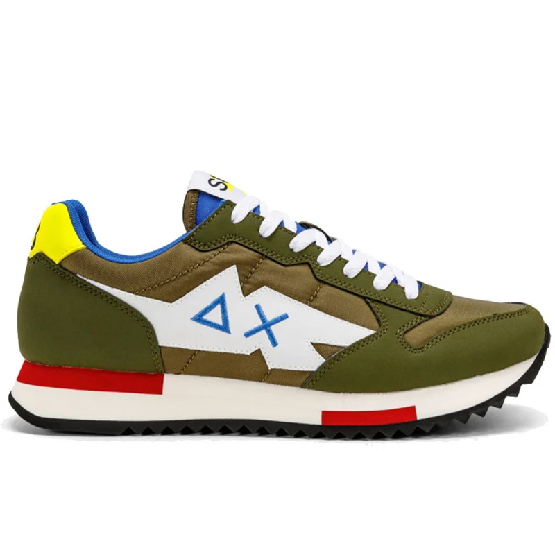 Scarpe Uomo Sun68 Sneakers Niki Solid colore Militare- Z32118