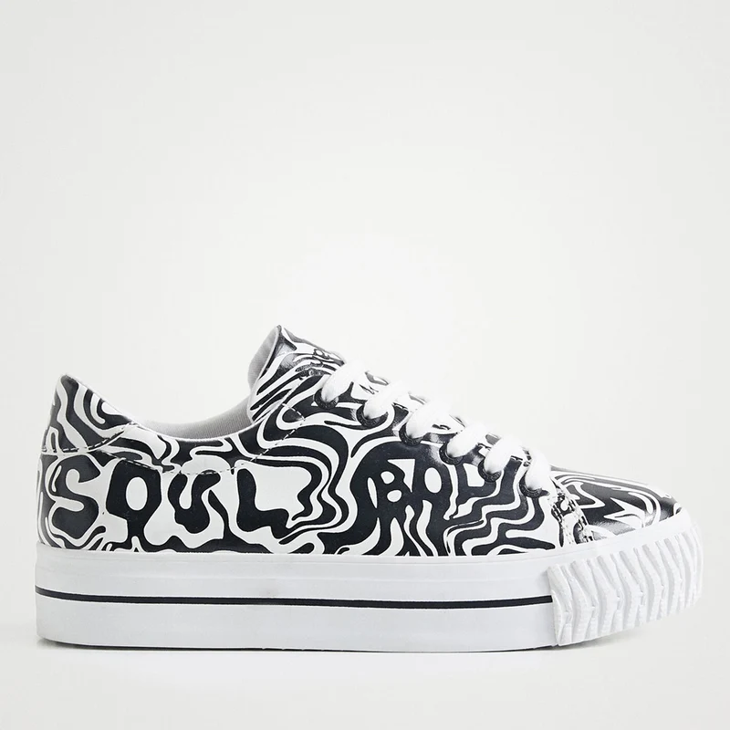 Scarpe Donna DESIGUAL Sneakers Stampa Mind Body e Soul