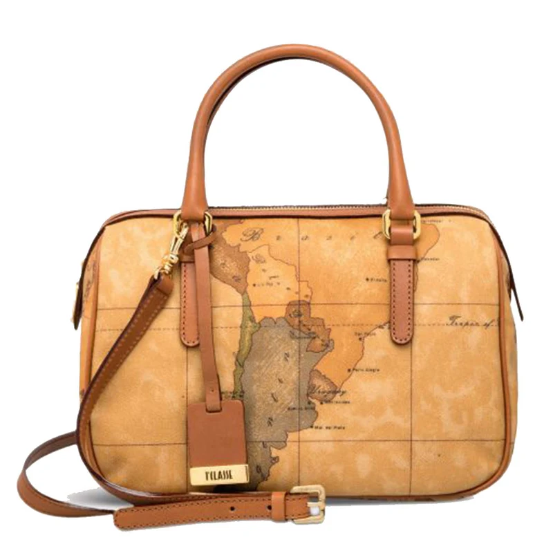 Borsa Donna Bauletto Medio 1A Classe Alviero Martini linea Geo Classic N128 Made in Italy