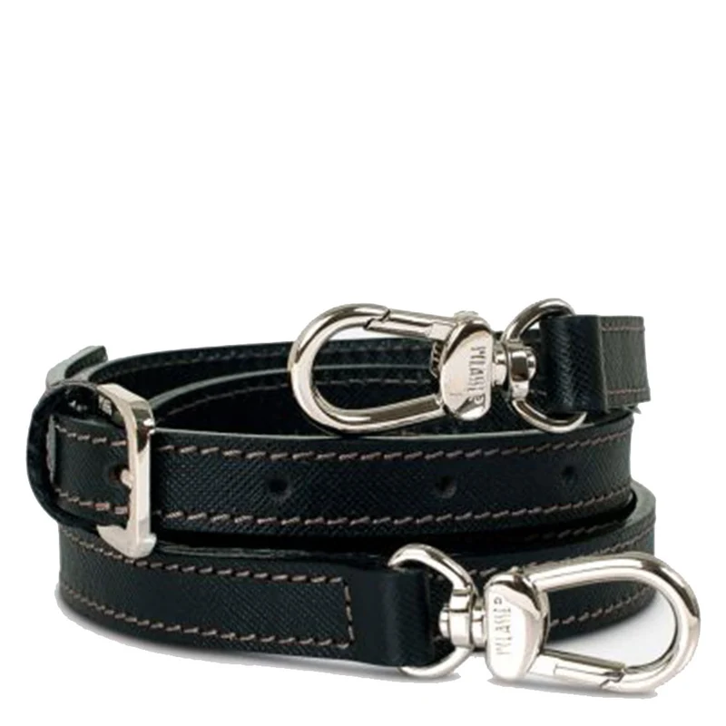 Tracolla Regolabile in Pelle Nera 1A Classe Alviero Martini T001