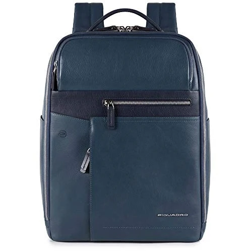Zaino porta Pc 14" iPad e Documenti - PIQUADRO CA4118W82 in Pelle Blu